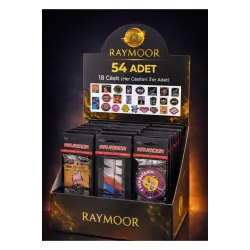 RAYMOOR Araç kokusu Trend Görseller Tasarımlı Araç Kokusu Standı 54 Adet