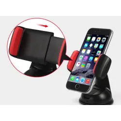 Araç İçi Torpido Ve Cam Vakumlu Kısa Boy Telefon Tutucu