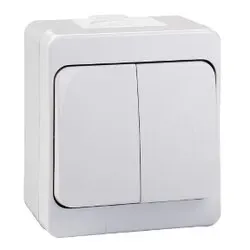Atom ( Sıva Üstü ) Komitatörlü 2li Anahtar Priz*12x10