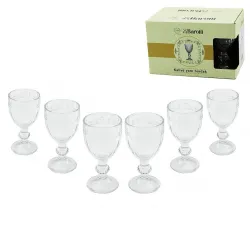 Barotti Dmr-9138 ( 6pcs ) Kahve Yanı ( Cam ) Bardak*24=k