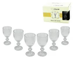 Barotti Dmr-9139 ( 6pcs ) Kahve Yanı ( Cam ) Bardak*24=k
