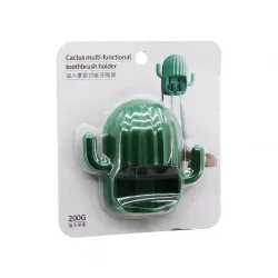 Cactus Multi-functional 200-g Yakut-12432 (kaktüs Modeli) (diş Fırçalık & 2 Kol Askılık) (yapışkanlı Montaj)*240