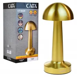 Cata Mantar Lamba Ct-8429 Lizbon 3 Renk Şarjlı Masa Lambası