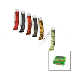 Çeliktürk ( No-2 ) Paslanmaz ( Bilezikli ) Çakı ( Renkli Plastik Saplı )*10x1