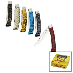 Çeliktürk ( No-3 ) Paslanmaz ( Bilezikli ) Çakı ( Renkli Plastik Saplı )*10x1