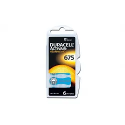 Duracell 675 İşitme Cihaz Kulak Pili 6pcs Kutu*100