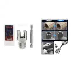 Egonex Eltaş Water Pipe Lrd-138 Plastik Su Borusu ( İç Diş Açma ) Matkap Ucu ( 1/2 )*200