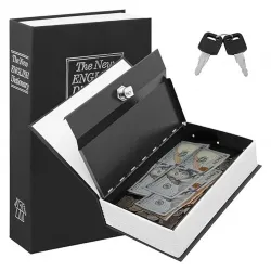 Egonex Kitap Görünümlü Metal Kasa Kumbara Tipi
