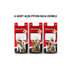 Egonex Medalyan Dl-26 ( 19x70 ) ( 6pcs ) Açık Piton Dübelli*12x10
