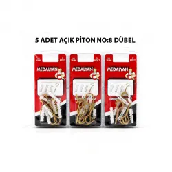 Egonex Medalyan Dl-27 ( 20x80 ) ( 5pcs ) Açık Piton Dübelli*12x10