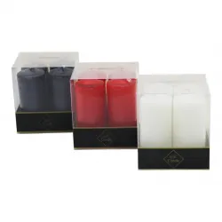 Gül Candle Gl-212 ( 4pcs ) ( Renkli ) Takoz Mum*36=k