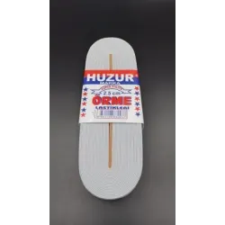 Huzur ( Beyaz & 2.5cm ) Paça Lastik Geniş 10mt.*30