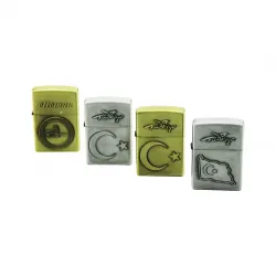 İbico 3-sda-4 Lıghter ( Türkiye Kabartmalı ) Zippo Çakmak*24x20
