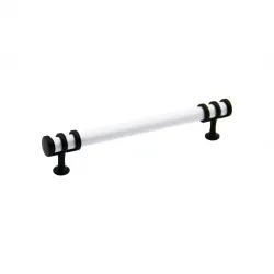 İbico-950 ( 16cm ) ( Yüzük Siyah & Kulp Beyaz ) Boru Çekmece Kulp*10x5