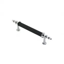 İbico-974 ( 9.6cm ) ( Krom & Siyah ) Boru Kulp*10x5