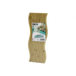 İbico İ22-214 ( Dalgalı Şekilli & Kanallı ) ( Çift Taraf=düz & Kanallı ) Ahşap Bambu Servis Sunum Tahtası ( 17 X 39 X 1.5cm )*24