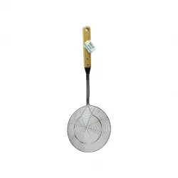 İbico İ22-290 ( 16cm ) ( Bambu Saplı ) Çelik Metal Kevgir*12x10