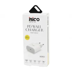 İbico İb-2100 ( Typc-e ) ( Başlık ) ( 20w ) ( Hızlı ) Telefon Şarj Başlık Ev ( 5v=3.0a & 9.0v-2.22a )*5x20
