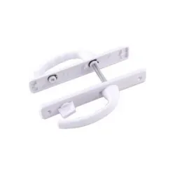İbico Poşetli ( Banyo-wc & Kilitli ) ( Beyaz ) Pvc Kapı Kolu*50