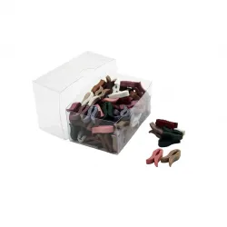İbico ( Şk-450 ) ( Plastik ) ( Renkli Lale ) ( 100pcs ) Eşarp Şal Klipsi*30