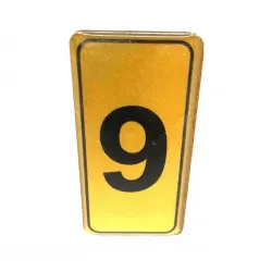 Kapı Numarası No-9 Silikonlu Yapışkanlı*10x20