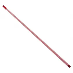 Kappro ( Kırmızı & Beyaz Çizgili ) ( Metal ) Vilada Fırça Sapı 120cm*25=k