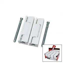 Kervan ( 2 Pcs & Plastik ) ( Beyaz & 90mm ) Pvc ( Kapı ) Menteşe*44x16