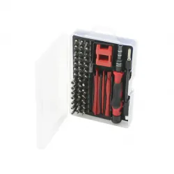 Krt No-6012 ( 52in1 ) Saatçi & Telefoncu Tornavida Seti ( 42pcs Uç & 4-cımbız-vb.& 2-t.vida Sap & 3-aparat & 1-şeffaf Pls.kutu )*40