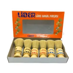 Lider-1102 ( Ahşap Saplı ) Sakal Fırçası*6x60
