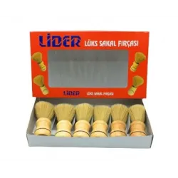 Lider-1104 ( Ahşap Saplı ) Sakal Fırçası*6x72