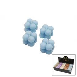 Maximum Max-2321 ( 4pcs ) ( Mini Bubble=kabarcık Modeli ) ( Renkli & Kokulu ) Mum*27x8