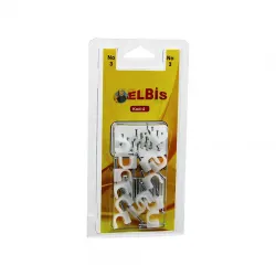 Medalyan Dl-39 ( No-3 ) Çelik Çivili Kroşe ( 25pcs )*12x24