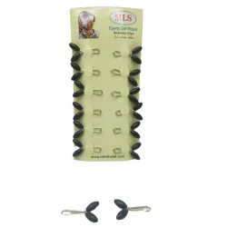 Mls Eşarp ( Siyah ) ( 12pcs Kart ) Başörtü & Şal Klipsi*1000