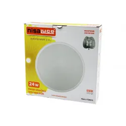 Nisaluce Eamp-106/b (24w) (radar Sensörlü) Ledli Armatür (beyaz Çerçeve) (mekatronik Askı Sistemi) (6500k & 2160lm)*20