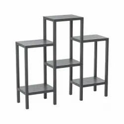 Ombeg Om-1108-0150 ( 6 ( Düz ) Raflı & Gri ) Modüler Ünite Plastik*4
