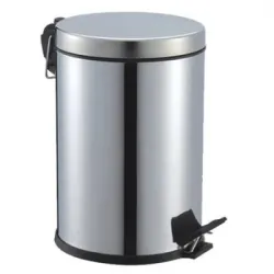 Pedallı-707 ( 5lt ) Krom Metal Çöp Kovası 707*8