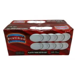 Pratikon Pr-1144 ( Büyük & Plastik ) Tabak 10pcs*50=k