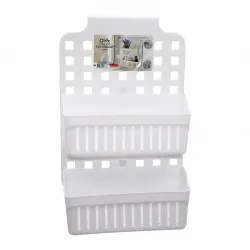 Qlux L-00778 Twin 2 Sepetli Askılı Kademeli Organizer*16=k