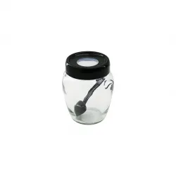 Qlux S-00156 ( 300cc ) Rıng Kaşıklı Cam Baharatlık*24=k