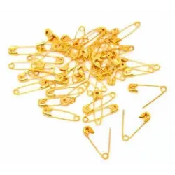 Safety Pıns ( Sarı ) ( No-00# ) ( 1 Great ) Çengelli İğne ( Dökme = 1728pcs=paket )*1x50