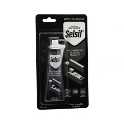 Selsil-2550 ( Genel Amaçlı ) Şeffaf & Transparent & Tüp Silikon 50ml*12=k