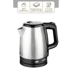 Sinbo Sk-8015 ( Çelik ) Kettle 1.7lt ( Gizli Rezistans & Kablosuz )*8