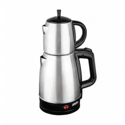 Sinbo Stm-5831 ( 2in1= Çaycı & Kettle ) ( Çelik ) Elektrikli Çay Makinesi ( 1.7lt + 0.7lt ) ( Çay Süzgeçli ) ( 360° Dönebilir )*6