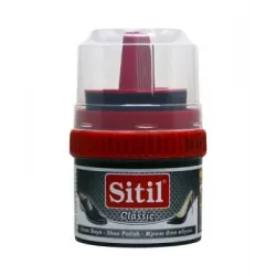 Sitil ( 50ml & Siyah ) Krem Ayakkabı Boyası*12x8