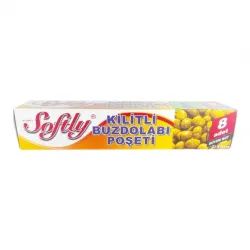 Softly ( Kilitli & Büyük ) ( 8pcs ) Buzdolabı Poşeti*100