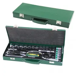 Tech-tul Tt-106 Mırror ( 24pcs ) Lokma Seti ( Metal Çantalı )*1