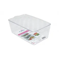 Timex Tim-313 Kapaklı Şeffaf Mika Buzdolabı Organizeri ( 30x16x10cm )*24=k