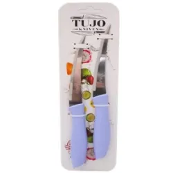 Tujo Knıves-2420 ( 2pcs ) ( Kartelalı ) Tırtırlı Bıçak*192