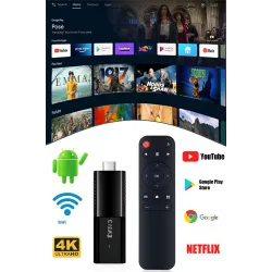 Tvr3 Box S Tv Stick Android Box 4k Android 13 Sürüm 2gb Ram 16gb Hafıza Wifi 2.4 Android Tv