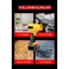 Gold Orion 21V Kablosuz Hava Üfleyici | 32.000RPM Turbo Fan, 12.000mAh Batarya, Bahçe & Araç Kurutma / Sarı